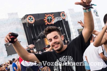 Celebración del Festival de Música Electrónica, Dreambeach, en Villaricos.