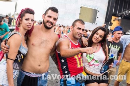 Celebración del Festival de Música Electrónica, Dreambeach, en Villaricos.