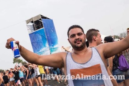 Celebración del Festival de Música Electrónica, Dreambeach, en Villaricos.