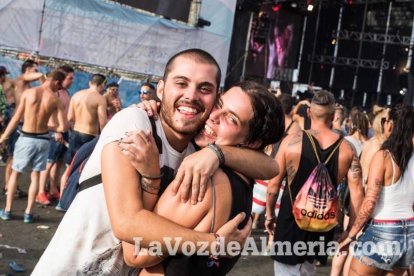 Celebración del Festival de Música Electrónica, Dreambeach, en Villaricos.