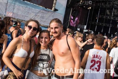 Celebración del Festival de Música Electrónica, Dreambeach, en Villaricos.