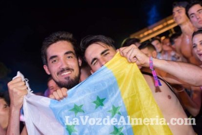 Celebración del Festival de Música Electrónica, Dreambeach, en Villaricos.