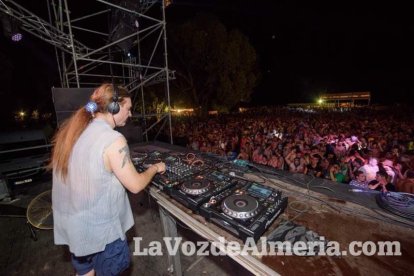 Celebración del Festival de Música Electrónica, Dreambeach, en Villaricos.