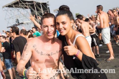 Celebración del Festival de Música Electrónica, Dreambeach, en Villaricos.