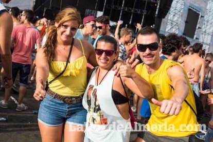 Celebración del Festival de Música Electrónica, Dreambeach, en Villaricos.
