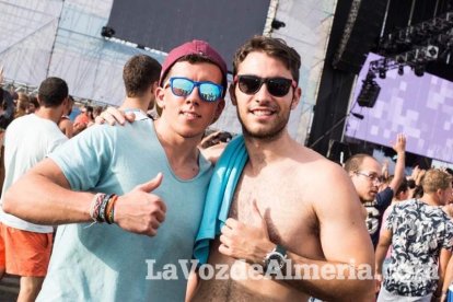 Celebración del Festival de Música Electrónica, Dreambeach, en Villaricos.