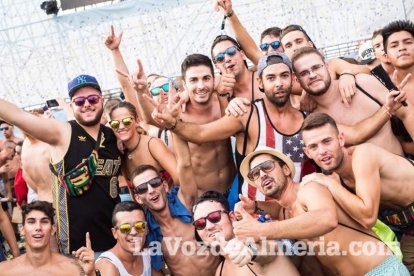Celebración del Festival de Música Electrónica, Dreambeach, en Villaricos.