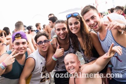 Celebración del Festival de Música Electrónica, Dreambeach, en Villaricos.