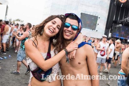 Celebración del Festival de Música Electrónica, Dreambeach, en Villaricos.