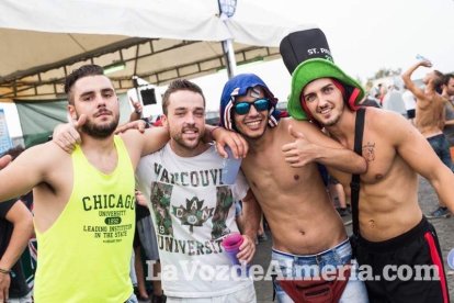 Celebración del Festival de Música Electrónica, Dreambeach, en Villaricos.