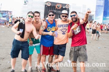 Celebración del Festival de Música Electrónica, Dreambeach, en Villaricos.