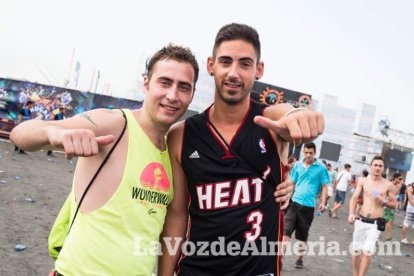 Celebración del Festival de Música Electrónica, Dreambeach, en Villaricos.