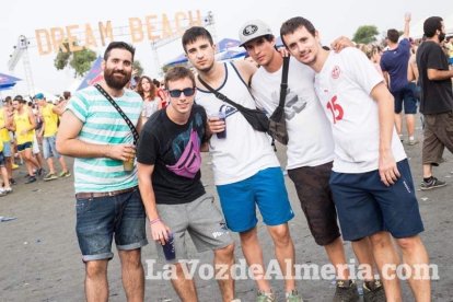 Celebración del Festival de Música Electrónica, Dreambeach, en Villaricos.