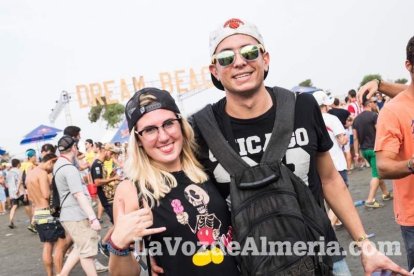 Celebración del Festival de Música Electrónica, Dreambeach, en Villaricos.