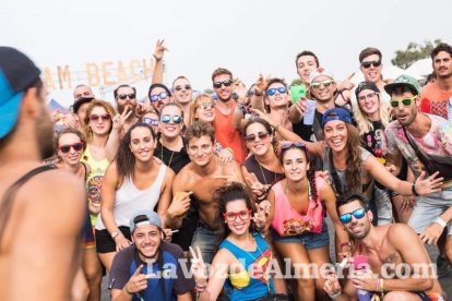 Celebración del Festival de Música Electrónica, Dreambeach, en Villaricos.