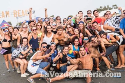 Celebración del Festival de Música Electrónica, Dreambeach, en Villaricos.