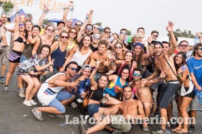 Celebración del Festival de Música Electrónica, Dreambeach, en Villaricos.