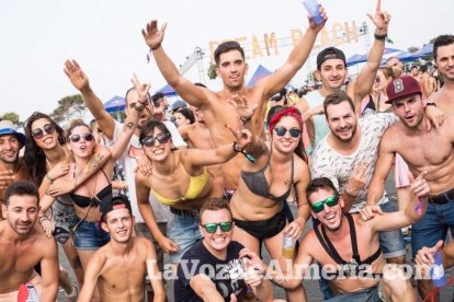 Celebración del Festival de Música Electrónica, Dreambeach, en Villaricos.