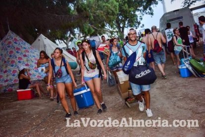 Celebración del Festival de Música Electrónica, Dreambeach, en Villaricos.