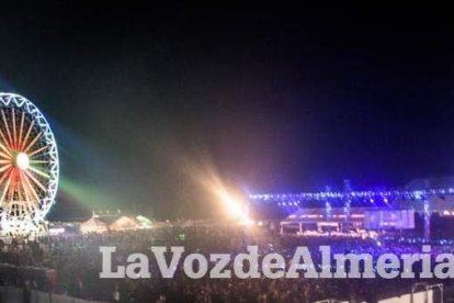 Celebración del Festival de Música Electrónica, Dreambeach, en Villaricos.