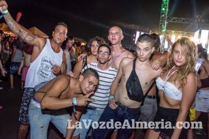 Celebración del Festival de Música Electrónica, Dreambeach, en Villaricos.