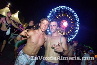 Celebración del Festival de Música Electrónica, Dreambeach, en Villaricos.