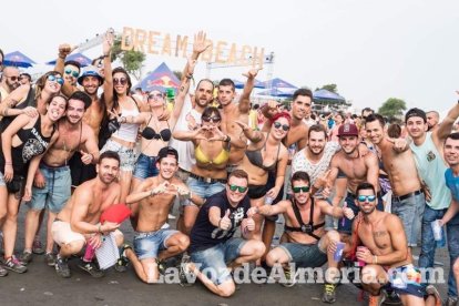 Celebración del Festival de Música Electrónica, Dreambeach, en Villaricos.