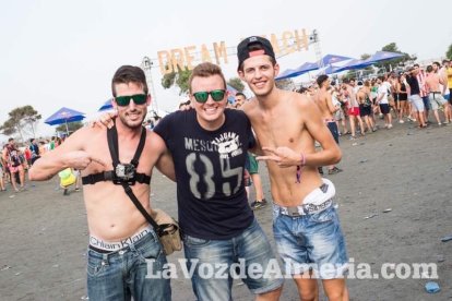 Celebración del Festival de Música Electrónica, Dreambeach, en Villaricos.