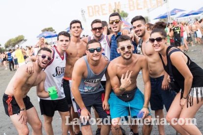 Celebración del Festival de Música Electrónica, Dreambeach, en Villaricos.