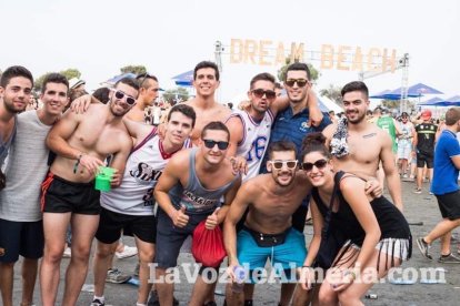 Celebración del Festival de Música Electrónica, Dreambeach, en Villaricos.