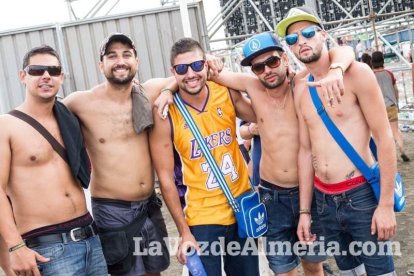 Celebración del Festival de Música Electrónica, Dreambeach, en Villaricos.