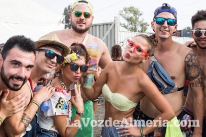 Celebración del Festival de Música Electrónica, Dreambeach, en Villaricos.