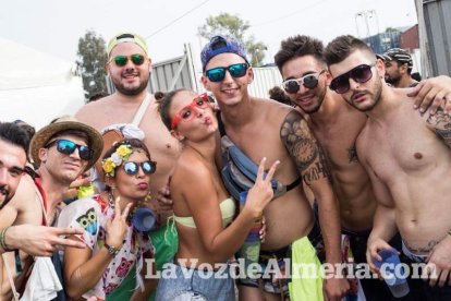 Celebración del Festival de Música Electrónica, Dreambeach, en Villaricos.