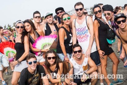 Celebración del Festival de Música Electrónica, Dreambeach, en Villaricos.
