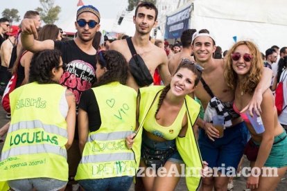 Celebración del Festival de Música Electrónica, Dreambeach, en Villaricos.