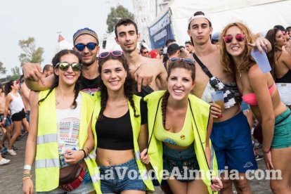 Celebración del Festival de Música Electrónica, Dreambeach, en Villaricos.