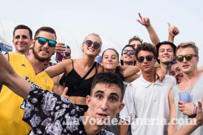 Celebración del Festival de Música Electrónica, Dreambeach, en Villaricos.