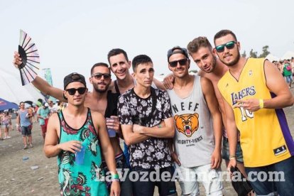 Celebración del Festival de Música Electrónica, Dreambeach, en Villaricos.