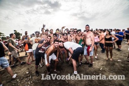 Celebración del Festival de Música Electrónica, Dreambeach, en Villaricos.