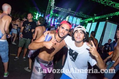 Celebración del Festival de Música Electrónica, Dreambeach, en Villaricos.