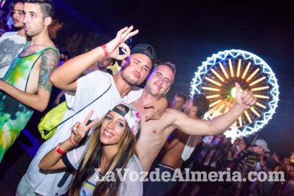 Celebración del Festival de Música Electrónica, Dreambeach, en Villaricos.
