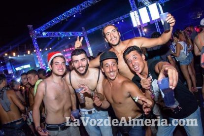 Celebración del Festival de Música Electrónica, Dreambeach, en Villaricos.