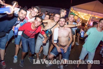 Celebración del Festival de Música Electrónica, Dreambeach, en Villaricos.