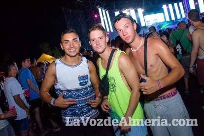 Celebración del Festival de Música Electrónica, Dreambeach, en Villaricos.
