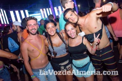 Celebración del Festival de Música Electrónica, Dreambeach, en Villaricos.