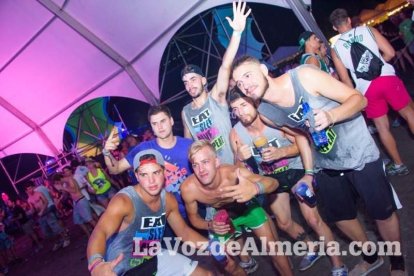 Celebración del Festival de Música Electrónica, Dreambeach, en Villaricos.