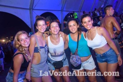 Celebración del Festival de Música Electrónica, Dreambeach, en Villaricos.