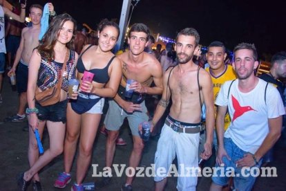 Celebración del Festival de Música Electrónica, Dreambeach, en Villaricos.