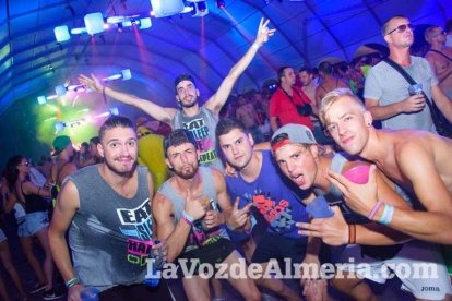 Celebración del Festival de Música Electrónica, Dreambeach, en Villaricos.