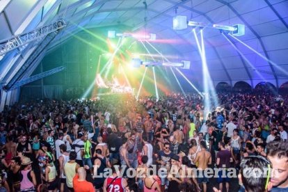 Celebración del Festival de Música Electrónica, Dreambeach, en Villaricos.
